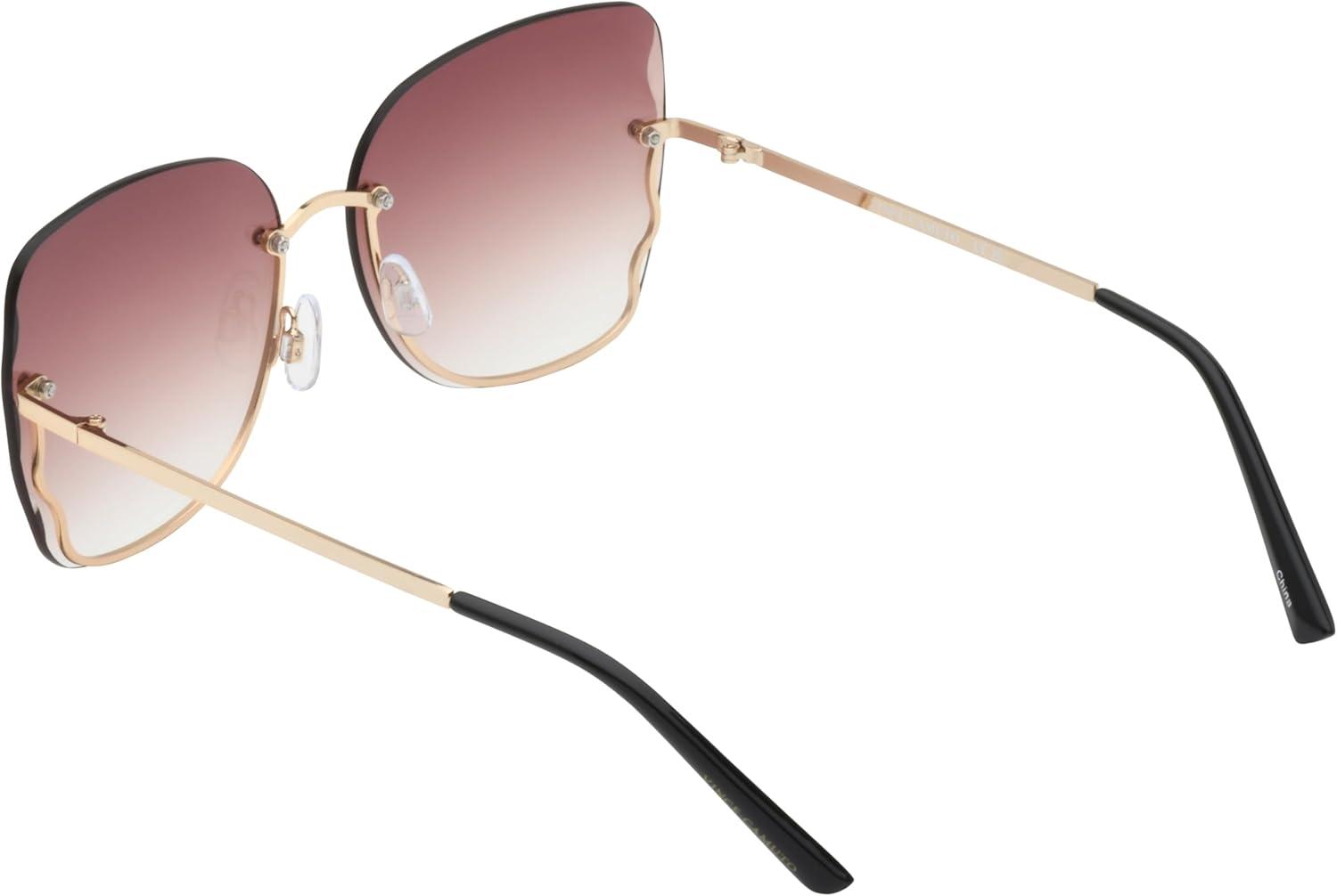 imageVince Camuto Womens Glamorous 100 UV Protective Square SunglassesGold