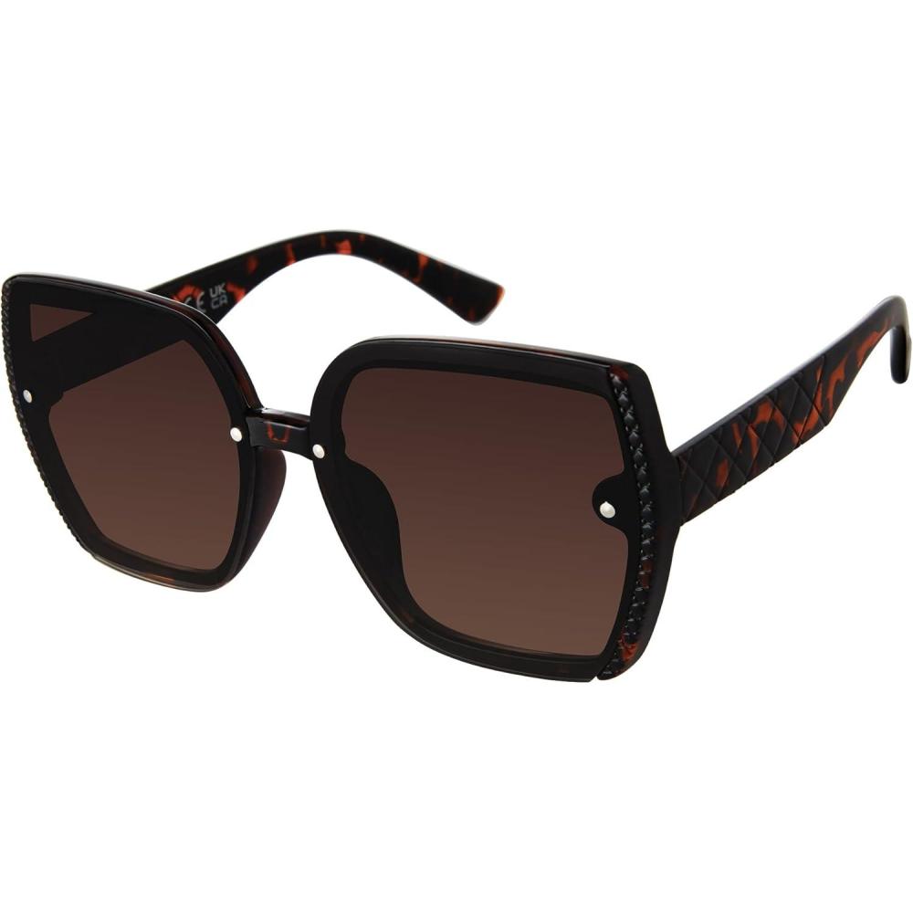 imageVince Camuto womens Vc1064 Oversized 100 Uv Protective Square Sunglasses Luxe Gifts for Her 62 Mm Square SunglassesTortoise