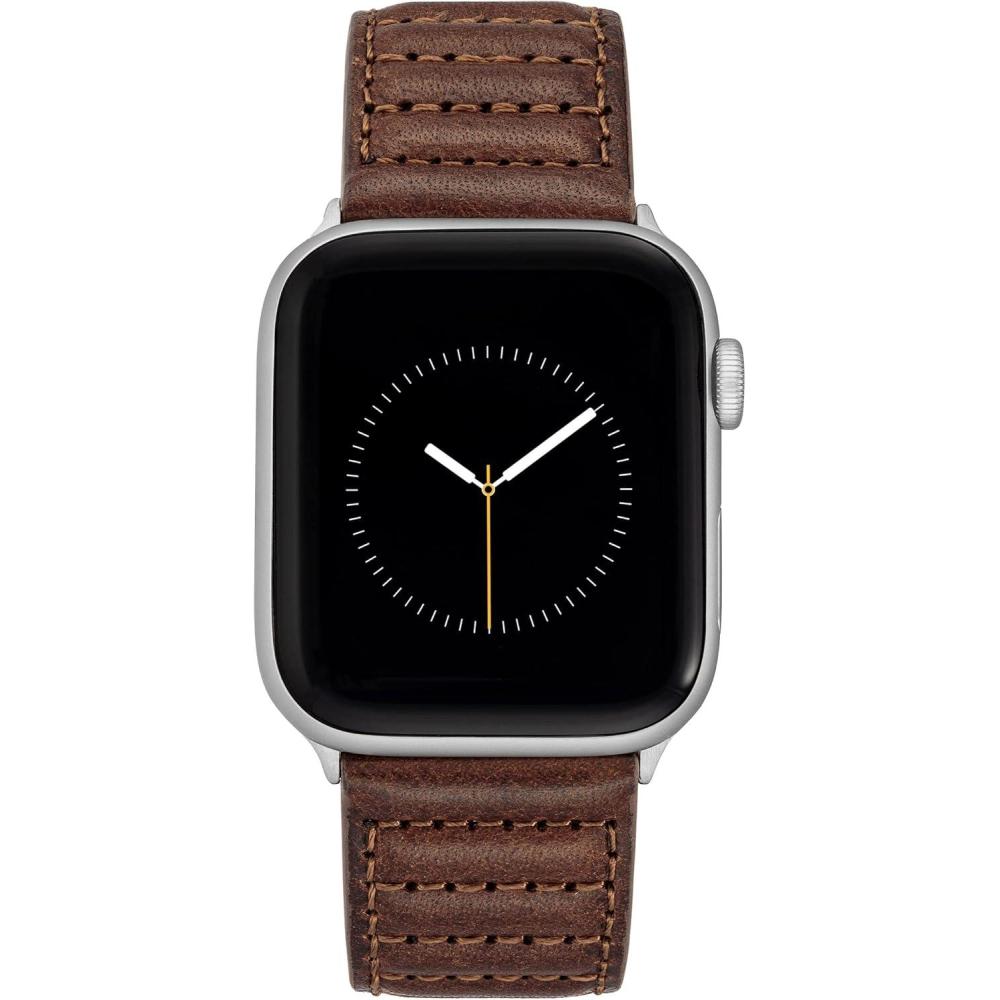 imageVince Camuto Fashion Bands for Apple Watch Secure Adjustable Apple Watch Replacement Band Fits Most WristsDark Brown