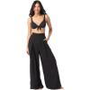 Vince Camuto Womens Wide Leg Cover Up Pant(Black)