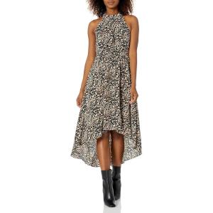 Vince Camuto Womens Warm Weather Printed Hi Low DressDress(Cheetah)