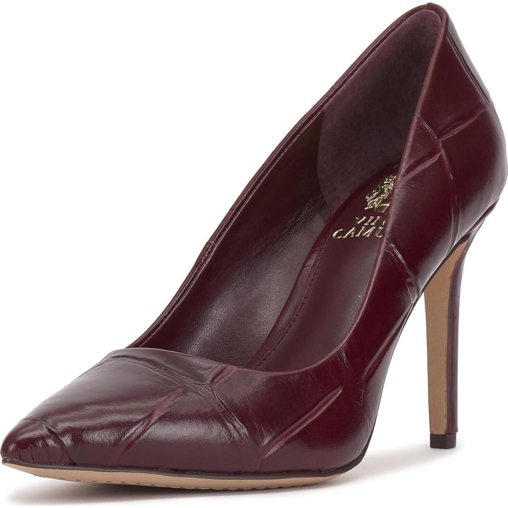 imageVince Camuto Womens SavillaPlum Croco Leather