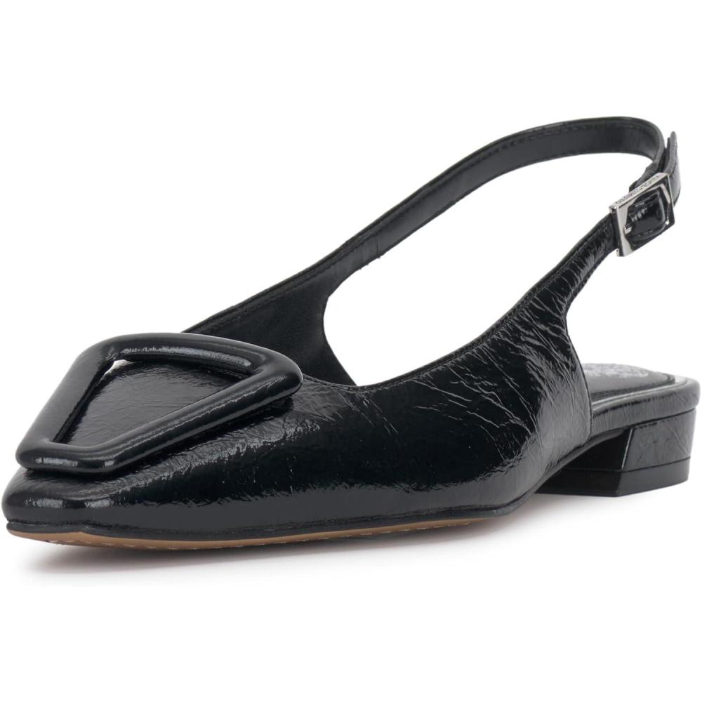 imageVince Camuto Womens Savy Slingback Flat MulesJet Black