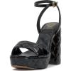 Black Quilted Leather
