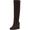 Brownie Suede Extra Wide Calf