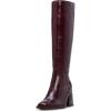 Dark Mahogany Leather Narrow Calf