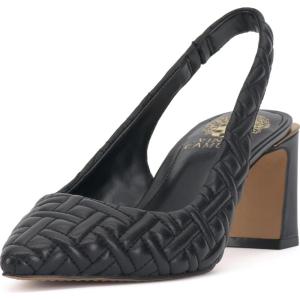 Vince Camuto Womens Hamden Slingback Pump(Black Quilted)