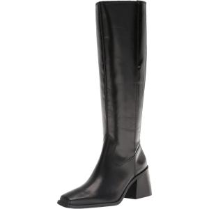 Vince Camuto Women’s Sangeti Stacked Heel Knee High Boot Fashion(Blk Cowpar)