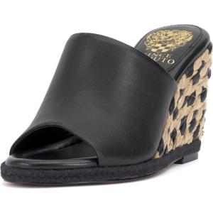 Vince Camuto womens FaylaWedge Sandal(Black Sheep Leather)