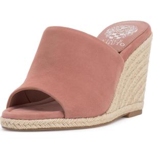 Vince Camuto womens FaylaWedge Sandal(Dark Pale Pink Suede)
