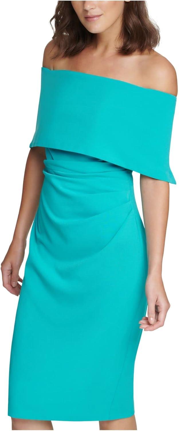 imageVince Camuto Womens Off The Shoulder Sheath DressTransparent