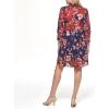 Vince Camuto Womens Casual Printed Trapeze Dress(Persimmon)