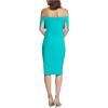 Vince Camuto Womens Off The Shoulder Sheath Dress(Transparent)