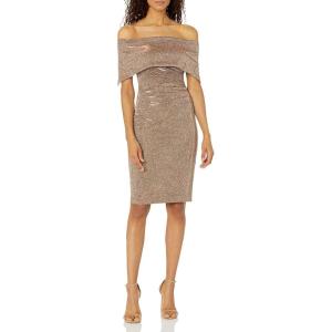 Vince Camuto Womens Off The Shoulder Sheath Dress(Lilac)