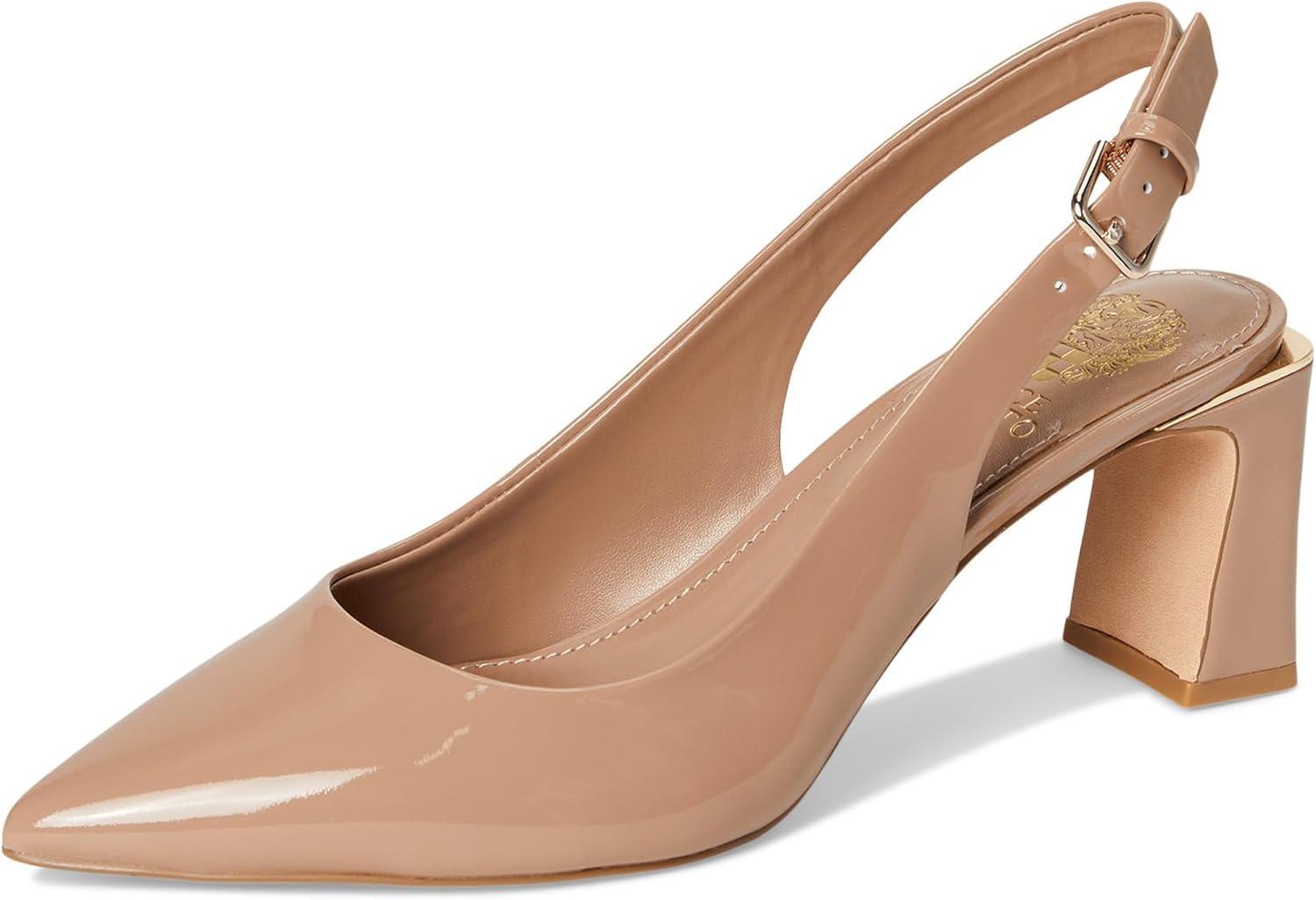 imageVince Camuto Womens Hamden Buckle Slingback PumpChai Latte
