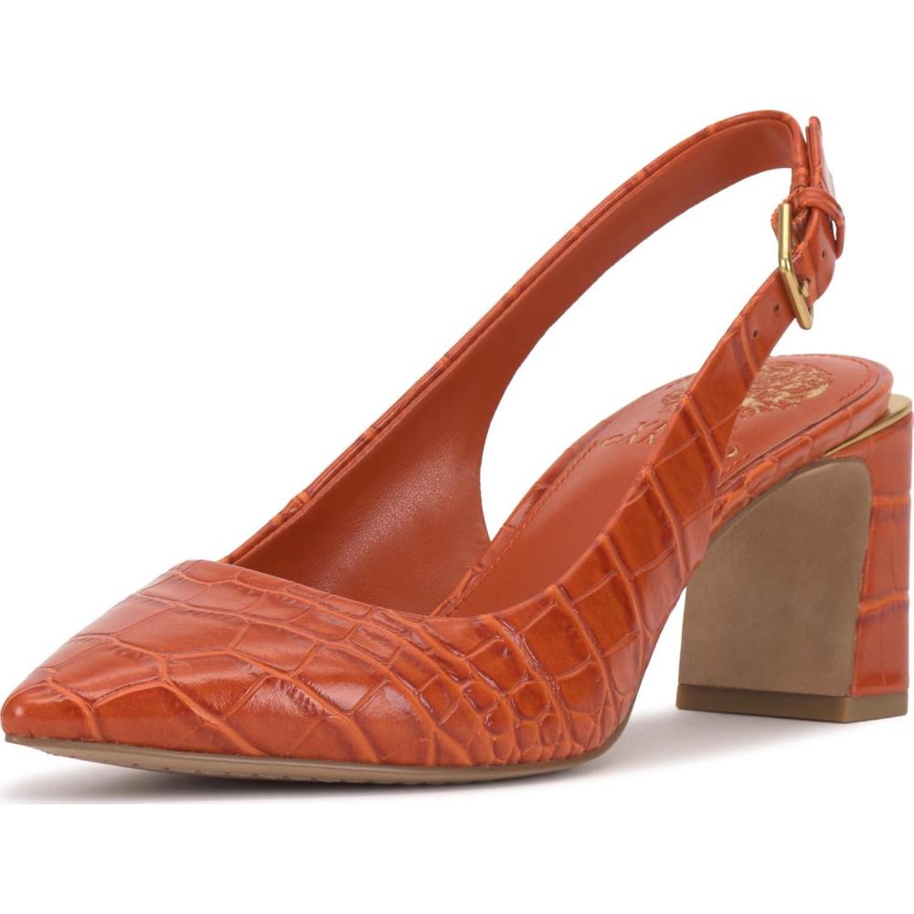 imageVince Camuto Womens Hamden Buckle Slingback PumpSunset Croco