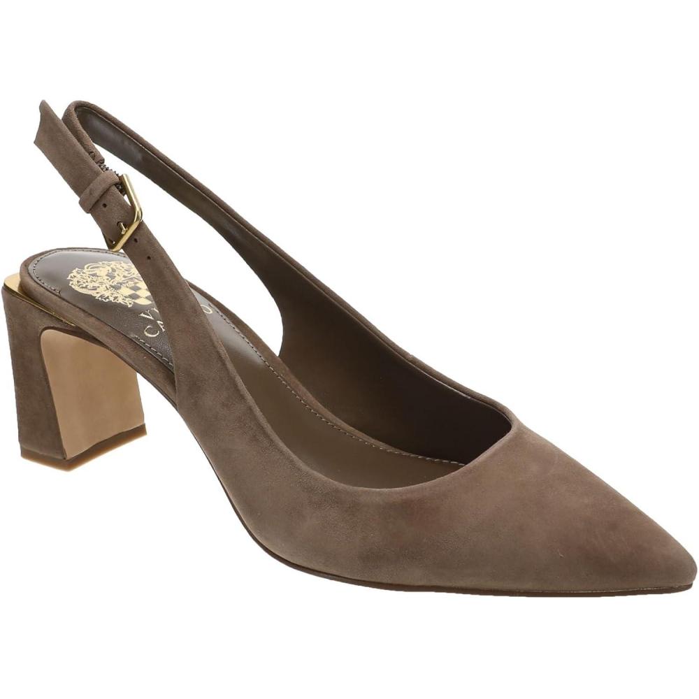 imageVince Camuto Womens Hamden Buckle Slingback PumpToasted Taupe