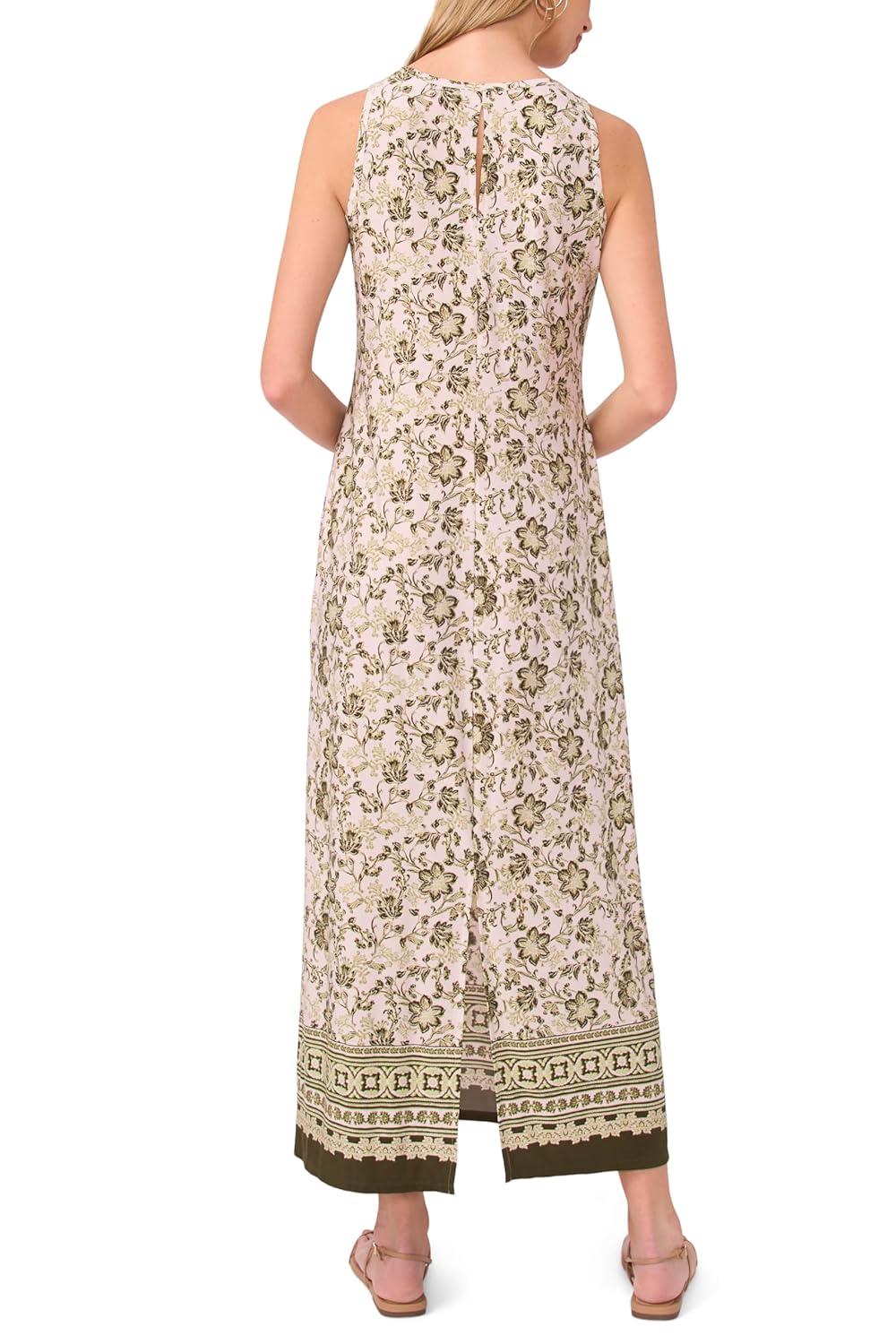 imageVince Camuto Womens Sleeveless Keyhole Back Maxi DressLily Green