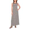Vince Camuto Women’s Striped Maxi Dress(New Ivory)