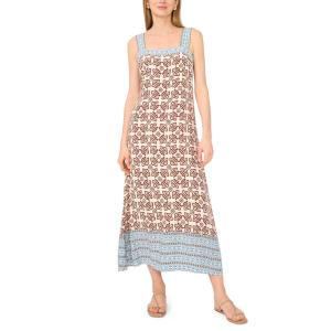 Vince Camuto Women’s Smocked Back Sleeveless Maxi Dress(Rust)