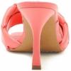 Vince Camuto womens Brelanie Woven Strap Dress Mule(Ultra Coral)
