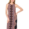 Vince Camuto Women’s Sleeveless Back Keyhole Maxi Dress(Rust)