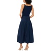 Vince Camuto Women’s Sleeveless Maxi Dress(Classic Navy)