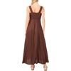 Vince Camuto Women’s Sleeveless Tiered Maxi Dress(Mocha)
