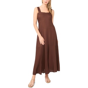 Vince Camuto Women’s Sleeveless Tiered Maxi Dress(Mocha)