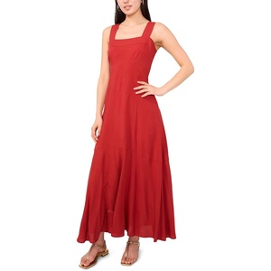 Vince Camuto Women’s Sleeveless Tiered Maxi Dress(Rust)