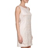 Vince Camuto Women’s Sleeveless Boat Neck Sequin Shift Dress(Ivory)