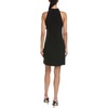Vince Camuto Women’s Sleeveless Halter Tie Neck Shift Mini Dress(Black)
