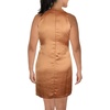 Vince Camuto Women’s Sleeveless Halter Tie Neck Shift Mini Dress(Bronze)