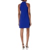 Vince Camuto Women’s Sleeveless Halter Tie Neck Shift Mini Dress(Cobalt)