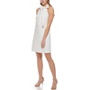 Vince Camuto Women’s Sleeveless Halter Tie Neck Shift Mini Dress(Ivory)
