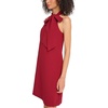 Vince Camuto Women’s Sleeveless Halter Tie Neck Shift Mini Dress(Red)