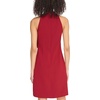 Vince Camuto Women’s Sleeveless Halter Tie Neck Shift Mini Dress(Red)