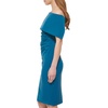 Vince Camuto Women’s Sleeveless Off Shoulder Cocktail Midi Dress(Teal)