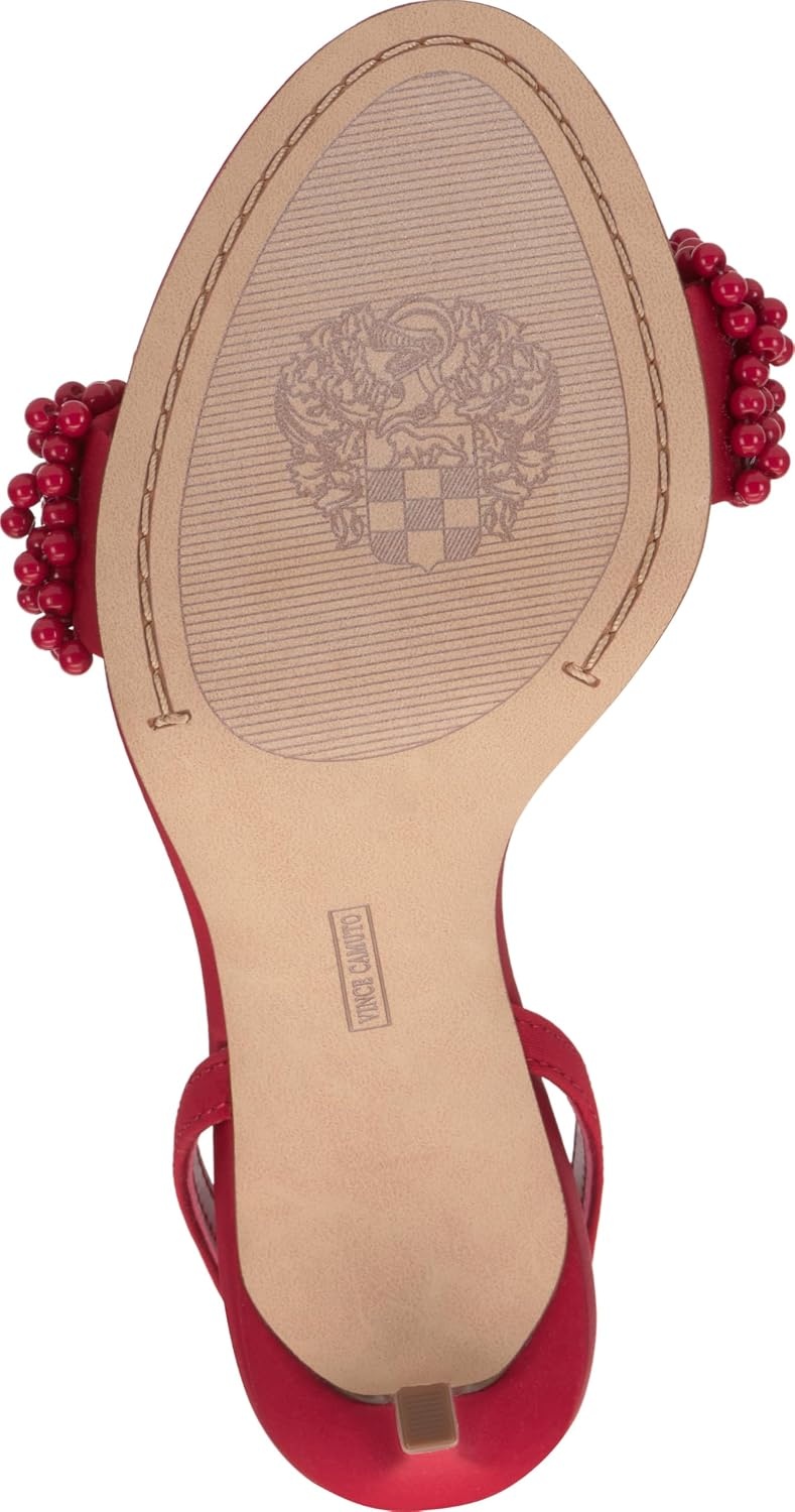 image:imageVince Camuto Arleem Beaded Band Ankle Strap High Heel SandalsFlame