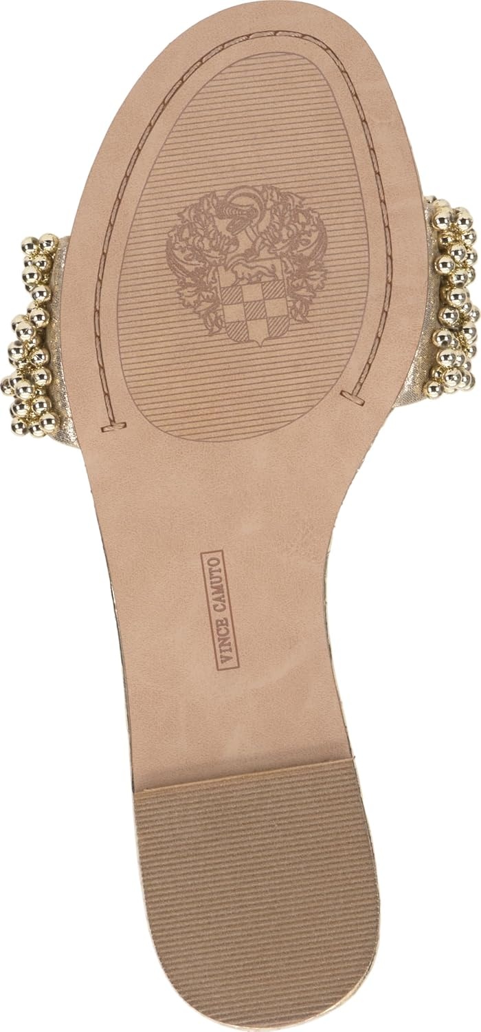 image:imageVince Camuto Balea Beaded Band Flat SandalsGold