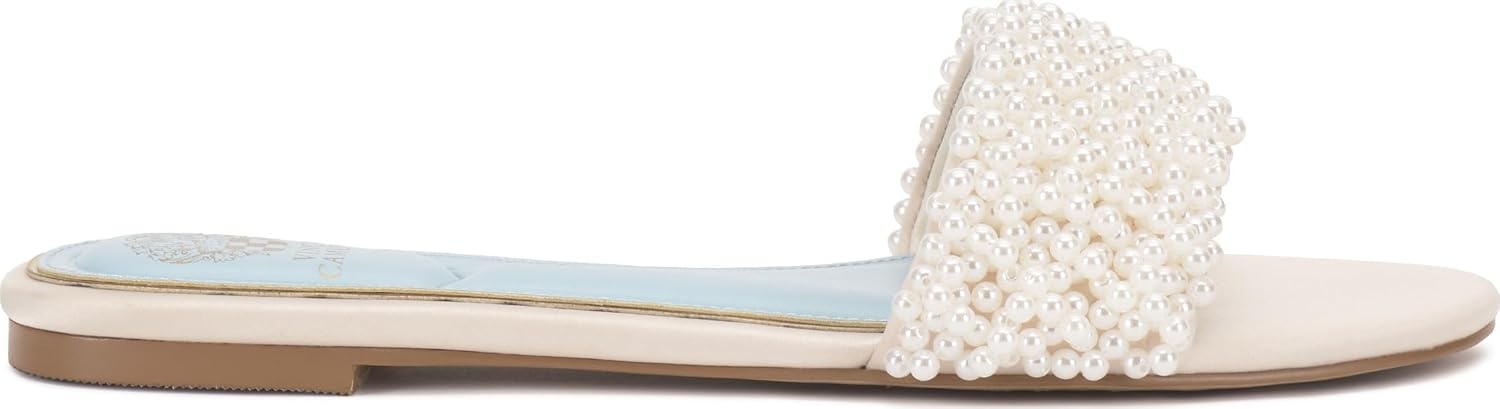 image:imageVince Camuto Balea Beaded Band Flat SandalsMilk