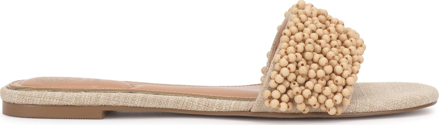 image:imageVince Camuto Balea Beaded Band Flat SandalsNatural