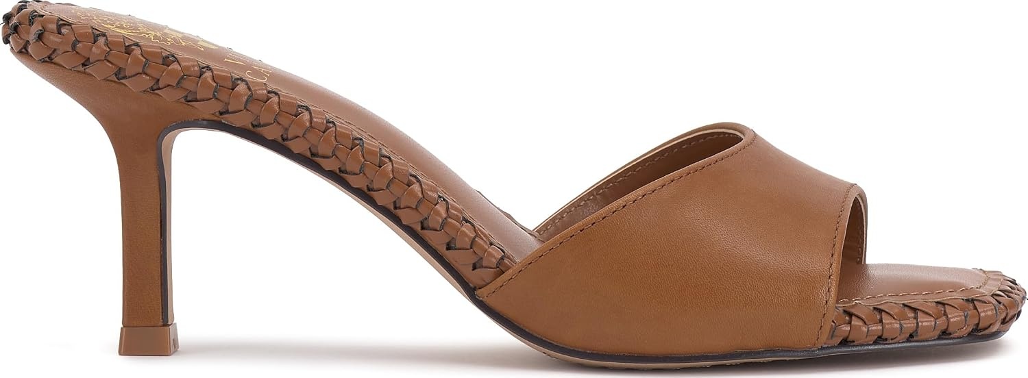 image:imageVince Camuto Emmla Stitched Mule SandalsCaramello