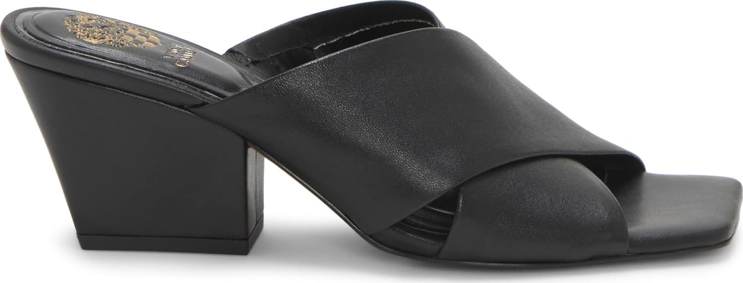 image:imageVince Camuto Kespa Cross Band Mule SandalsBlack