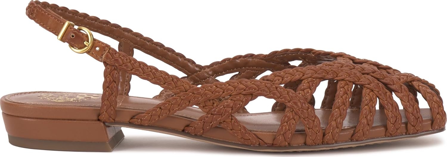 image:imageVince Camuto Stiorra Strappy Flat SandalsGolden Walnut