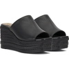 Vince Camuto Lierna Espadrille Wedge Platform Sandals(Black)