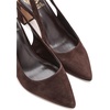 Vince Camuto Women’s Hamden Buckle Slingback Pumps Brownie 8.5 Medium