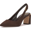 Vince Camuto Women’s Hamden Buckle Slingback Pumps Brownie 8.5 Medium
