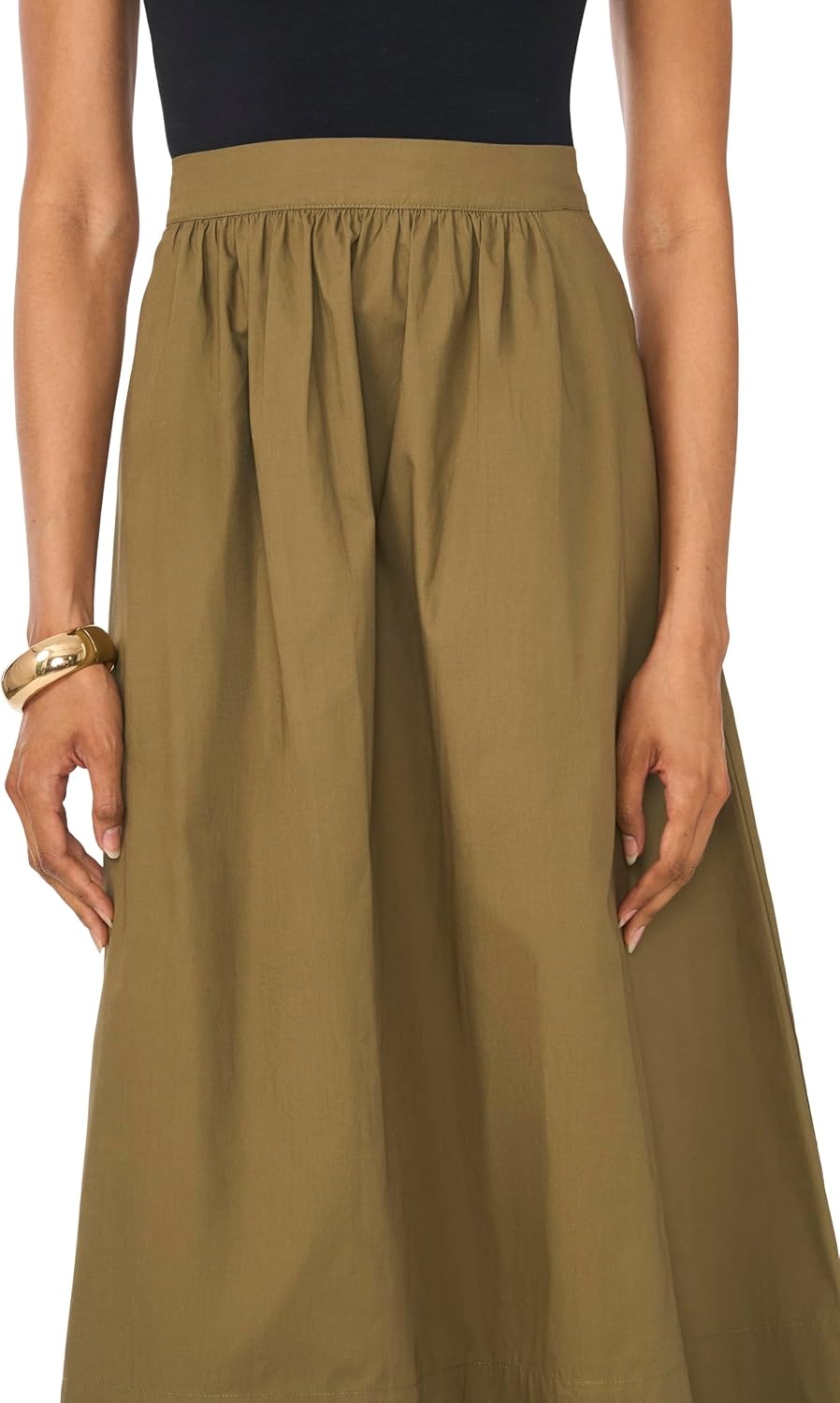 image:imageVince Camuto Womens Pull on Maxi SkirtBurnt Olive