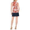 Vince Camuto Women’s Front Cross Over Wrap Sleeveless Tank Top(Rust)